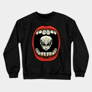 Alien in mouth Crewneck Sweatshirt